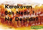 Karakovan Balı Nedir ? Ne Değildir ?